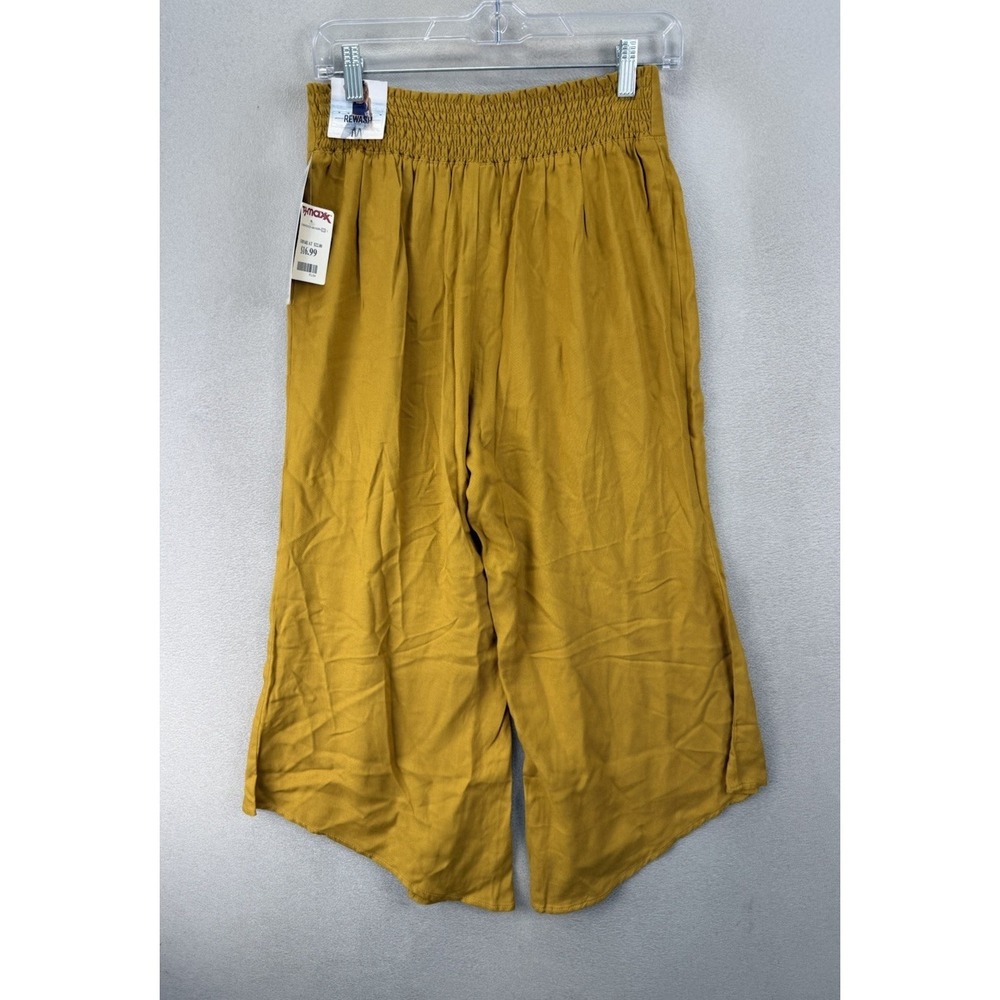 Rewash‎ Yellow Ochre Wide Leg Culottes Palazzo Pants Womens M NWT - Picture 3 of 12